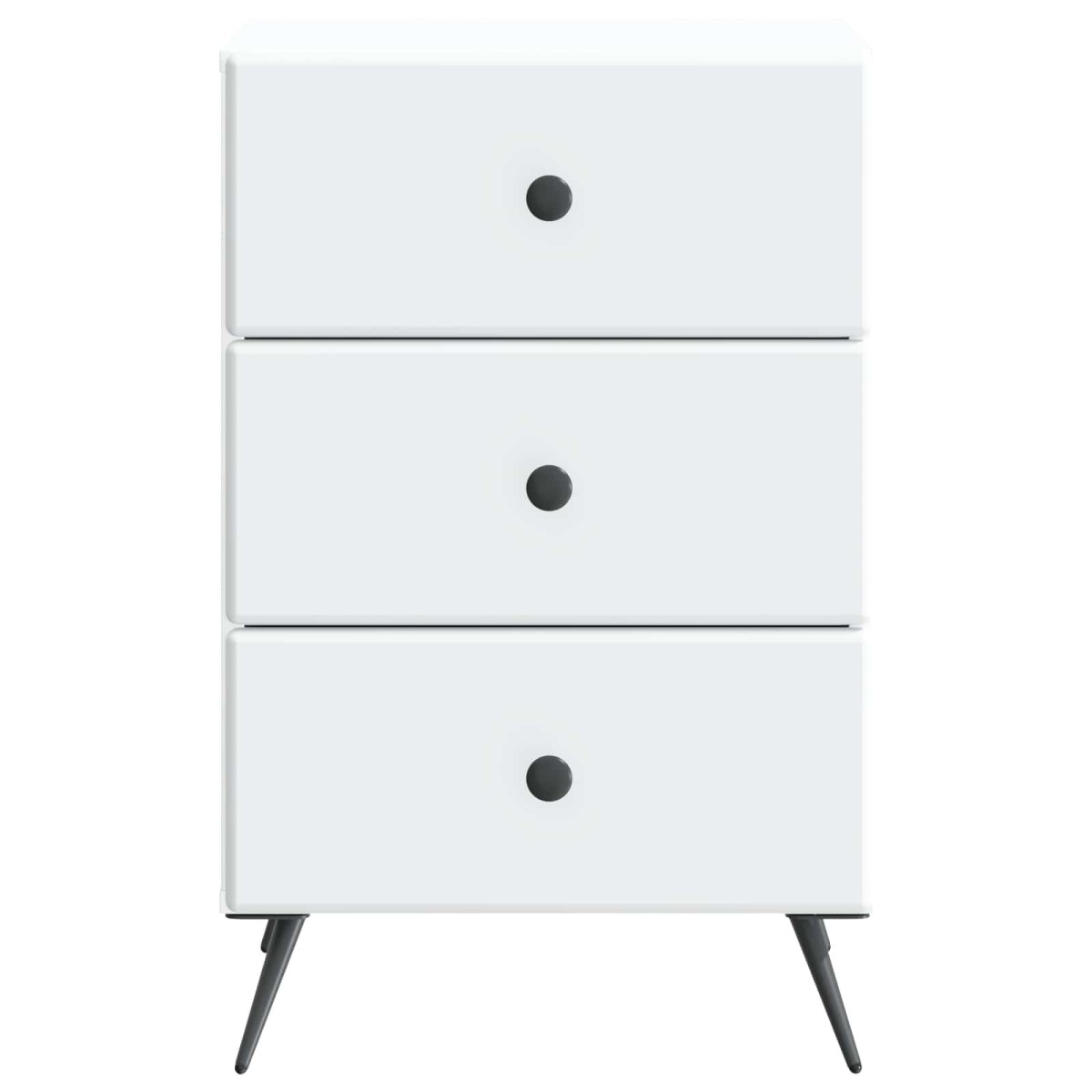 vidaXL Κομοδίνο με συρτάρι Λευκό 43 x 41 x 66,5 εκ. Επεξεργασμένο Ξύλο