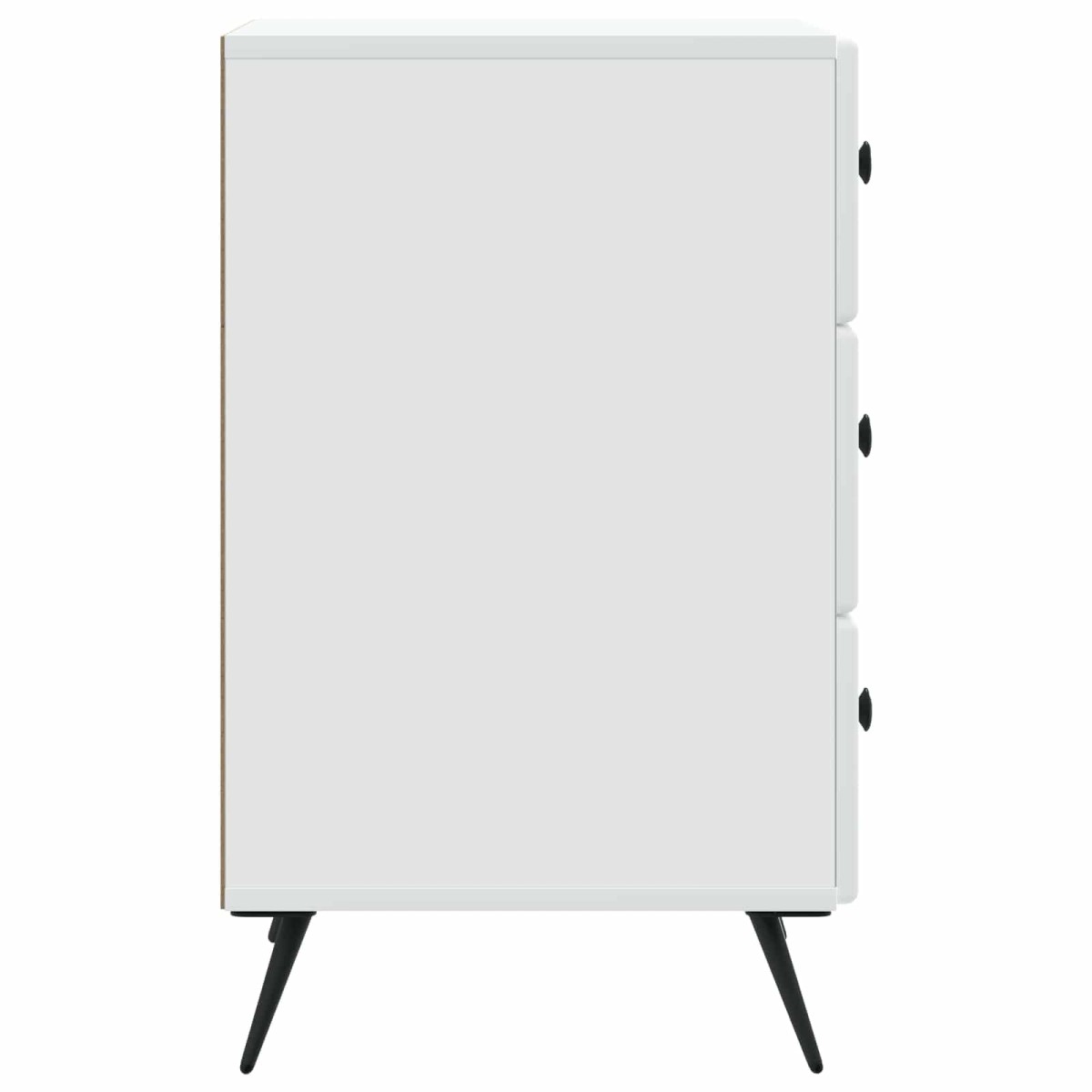 vidaXL Κομοδίνο με συρτάρι Λευκό 43 x 41 x 66,5 εκ. Επεξεργασμένο Ξύλο