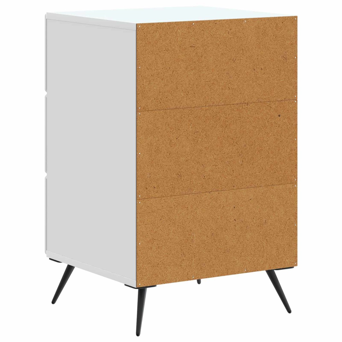 vidaXL Κομοδίνο με συρτάρι Λευκό 43 x 41 x 66,5 εκ. Επεξεργασμένο Ξύλο