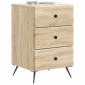 vidaXL Κομοδίνο Sonoma Δρυς 43 x 41 x 66,5 εκ. Επεξεργασμένο Ξύλο