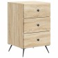 vidaXL Κομοδίνο Sonoma Δρυς 43 x 41 x 66,5 εκ. Επεξεργασμένο Ξύλο