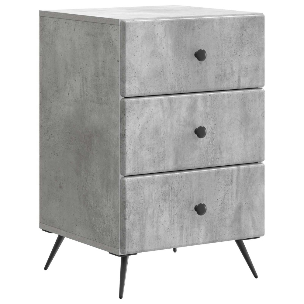 vidaXL Κομοδίνο Γκρι Σκυροδέματος 43 x 41 x 66,5 εκ.