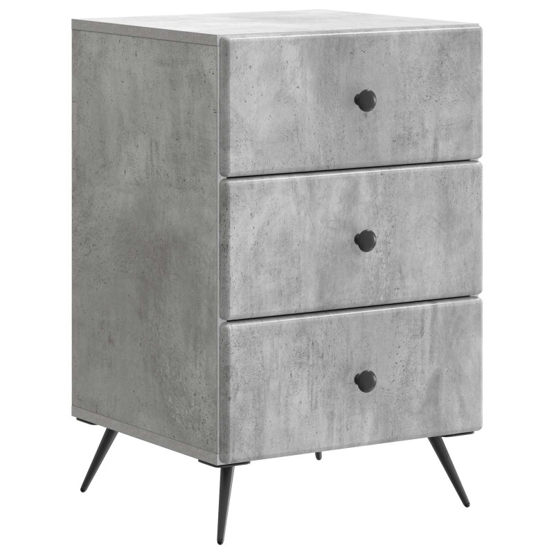 vidaXL Κομοδίνο Γκρι Σκυροδέματος 43 x 41 x 66,5 εκ.