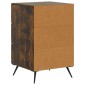 vidaXL Κομοδίνο Καπνισμένο Ξύλο Δρυός 43 x 41 x 66,5 εκ.