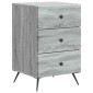 vidaXL Κομοδίνο Γκρι Sonoma 43 x 41 x 66,5 εκ. Επεξεργασμένο Ξύλο