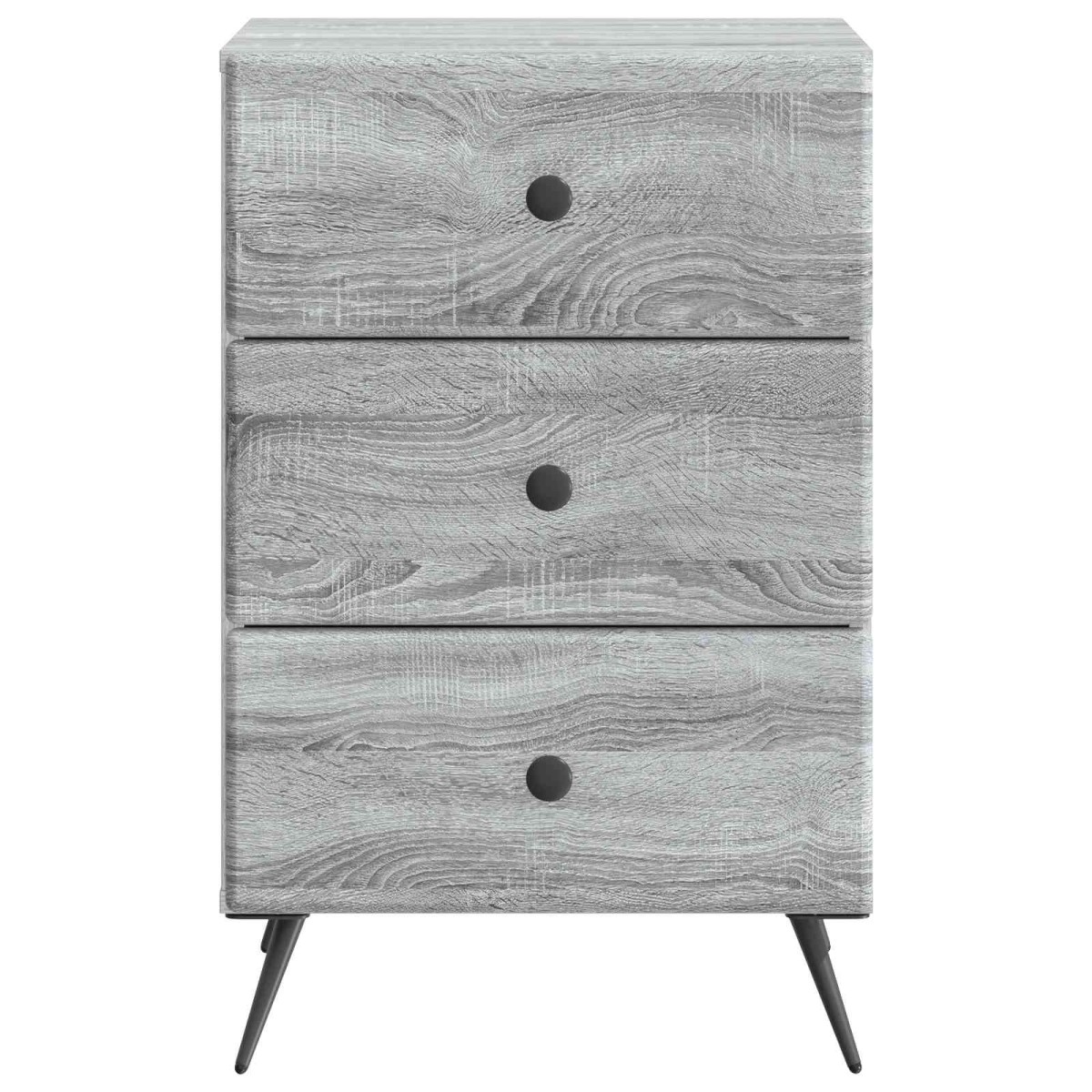 vidaXL Κομοδίνο Γκρι Sonoma 43 x 41 x 66,5 εκ. Επεξεργασμένο Ξύλο