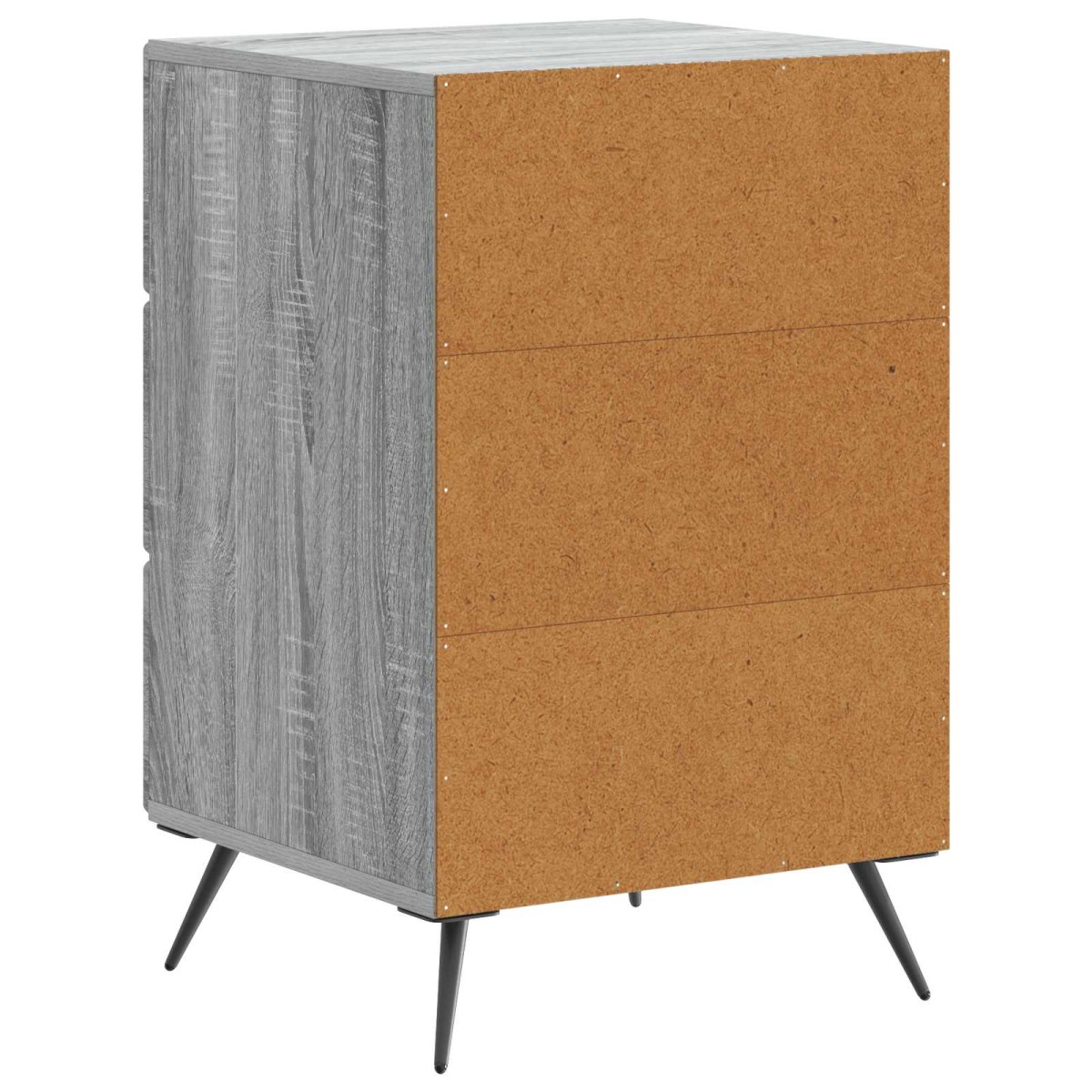 vidaXL Κομοδίνο Γκρι Sonoma 43 x 41 x 66,5 εκ. Επεξεργασμένο Ξύλο