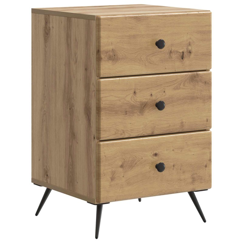 vidaXL Κομοδίνο Artisan Δρυς 43 x 41 x 66,5 εκ. Επεξεργασμένο Ξύλο