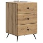vidaXL Κομοδίνο Artisan Δρυς 43 x 41 x 66,5 εκ. Επεξεργασμένο Ξύλο