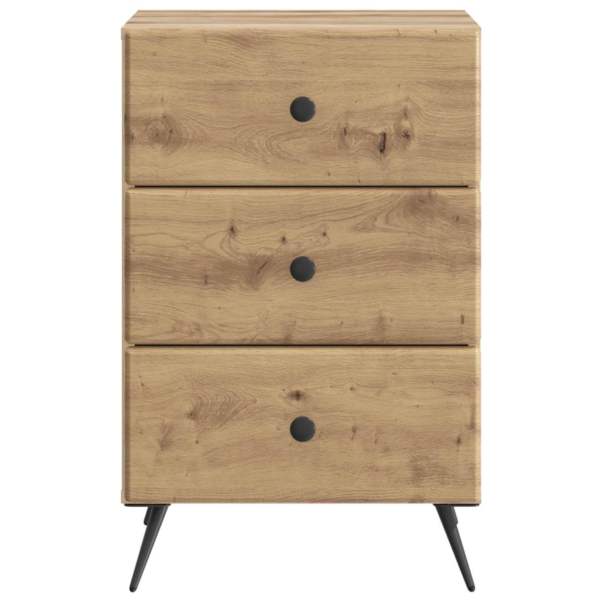 vidaXL Κομοδίνο Artisan Δρυς 43 x 41 x 66,5 εκ. Επεξεργασμένο Ξύλο