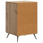 vidaXL Κομοδίνο Artisan Δρυς 43 x 41 x 66,5 εκ. Επεξεργασμένο Ξύλο