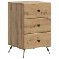 vidaXL Κομοδίνο Artisan Δρυς 43 x 41 x 66,5 εκ. Επεξεργασμένο Ξύλο