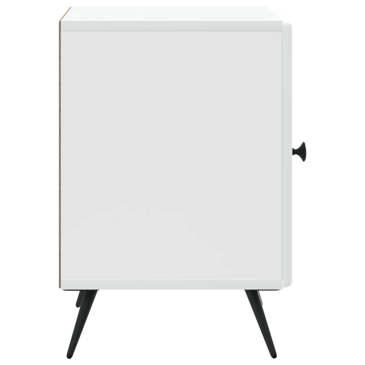 vidaXL Κομοδίνο Λευκό 43 x 34,5 x 50 εκ Επεξεργασμένο Ξύλο