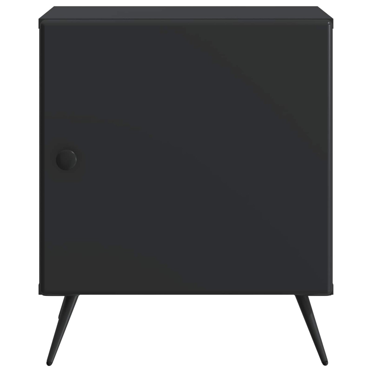 vidaXL Κομοδίνο Μαύρο 43 x 34,5 x 50 εκ Επεξεργασμένο Ξύλο