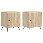 vidaXL Κομοδίνο 2 τμχ. Sonoma Δρυς 43 x 34,5 x 50 εκ