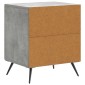 vidaXL Κομοδίνο Γκρι Σκυροδέματος 43 x 34,5 x 50 εκ Επεξεργασμένο Ξύλο
