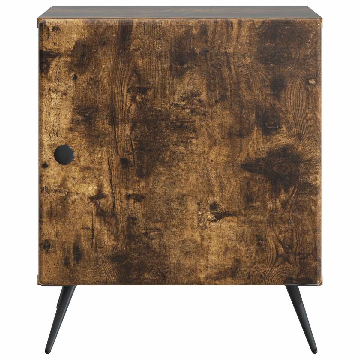vidaXL Κομοδίνο Καπνισμένο Ξύλο Δρυός 43 x 34,5 x 50 εκ