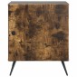 vidaXL Κομοδίνο Καπνισμένο Ξύλο Δρυός 43 x 34,5 x 50 εκ