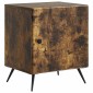 vidaXL Κομοδίνο Καπνισμένο Ξύλο Δρυός 43 x 34,5 x 50 εκ