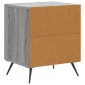 vidaXL Κομοδίνο Γκρι Sonoma 43 x 34,5 x 50 εκ Επεξεργασμένο Ξύλο