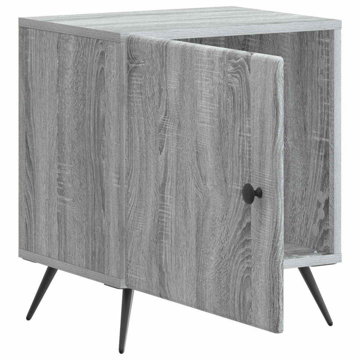 vidaXL Κομοδίνο 2 τμχ. Γκρι Sonoma 43 x 34,5 x 50 εκ