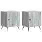 vidaXL Κομοδίνο 2 τμχ. Γκρι Sonoma 43 x 34,5 x 50 εκ