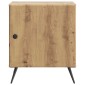 vidaXL Κομοδίνο Artisan Δρυς 43 x 34,5 x 50 εκ Επεξεργασμένο Ξύλο