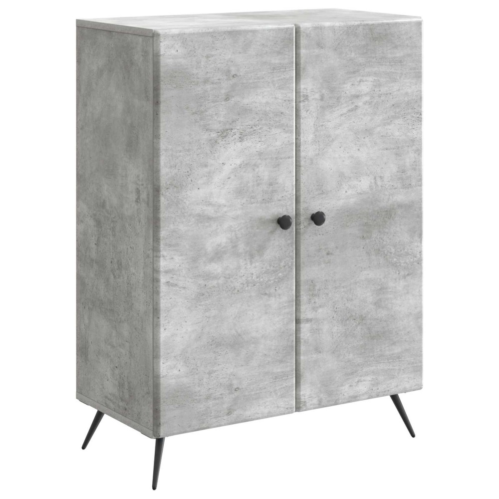 vidaXL Πλαϊνό γραφείο Γκρι Σκυροδέματος 66 x 34,5 x 90 εκ