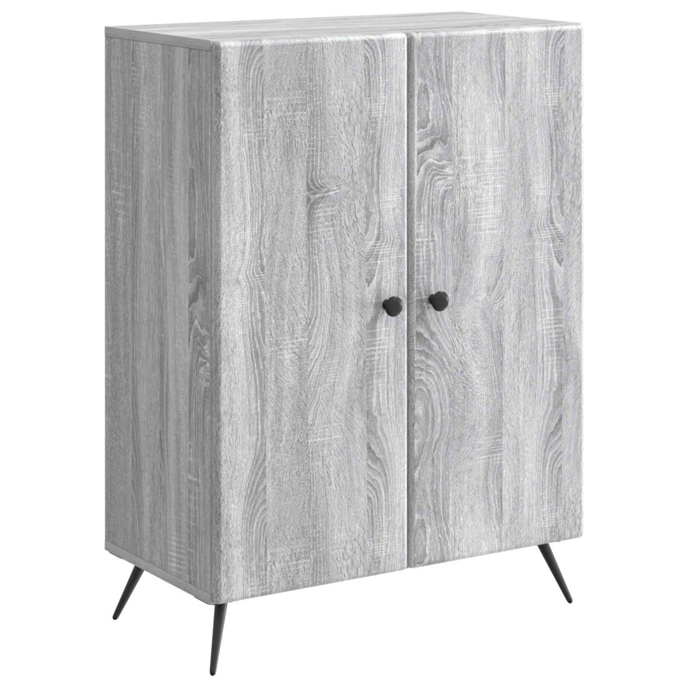vidaXL Πλαϊνό γραφείο Γκρι Sonoma 66 x 34,5 x 90 εκ Επεξεργασμένο Ξύλο