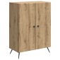 vidaXL Πλαϊνό γραφείο Artisan Δρυς 66 x 34,5 x 90 εκ