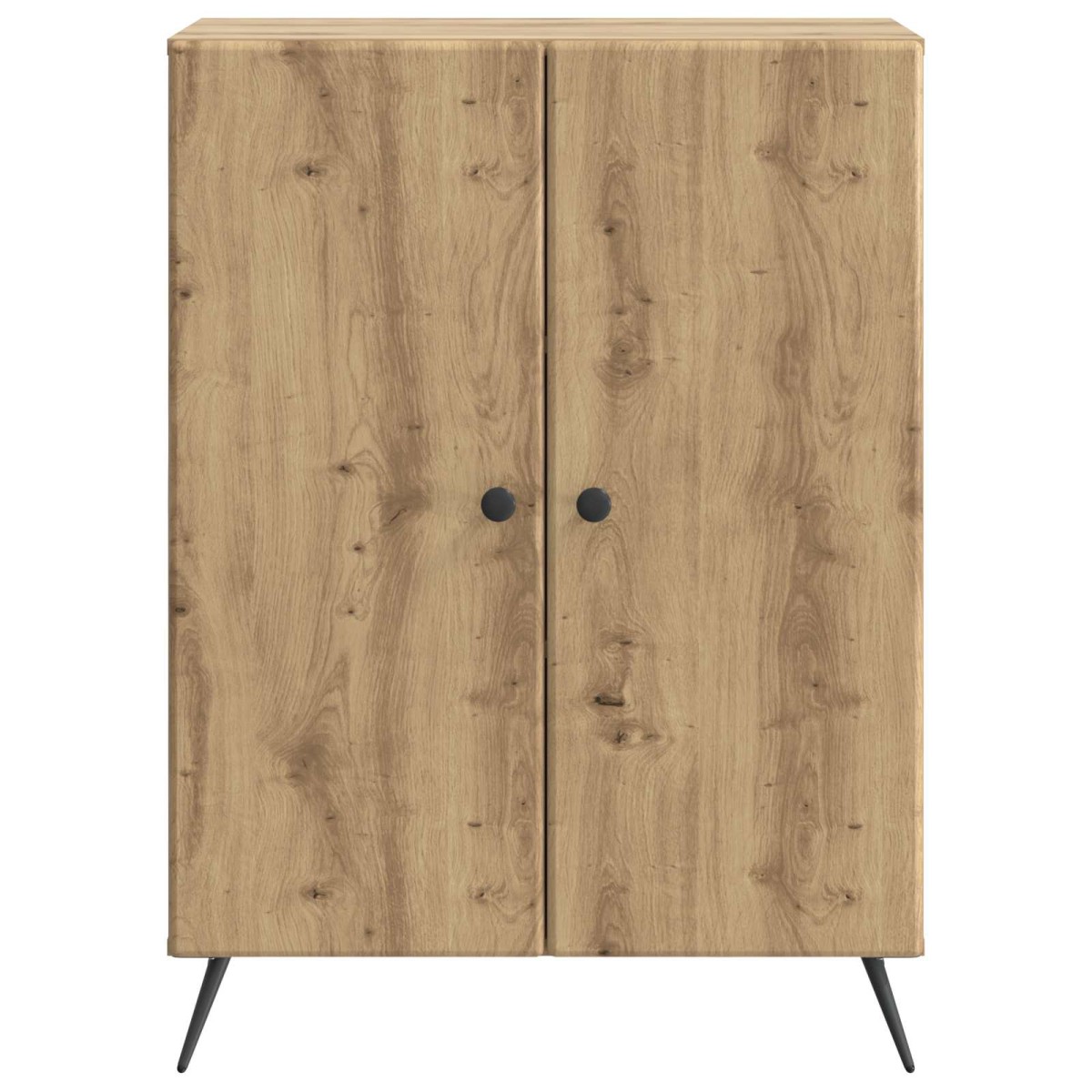 vidaXL Πλαϊνό γραφείο Artisan Δρυς 66 x 34,5 x 90 εκ
