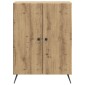 vidaXL Πλαϊνό γραφείο Artisan Δρυς 66 x 34,5 x 90 εκ