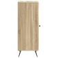 vidaXL Πλαϊνό γραφείο Sonoma Δρυς 33 x 34,5 x 90 εκ Επεξεργασμένο Ξύλο