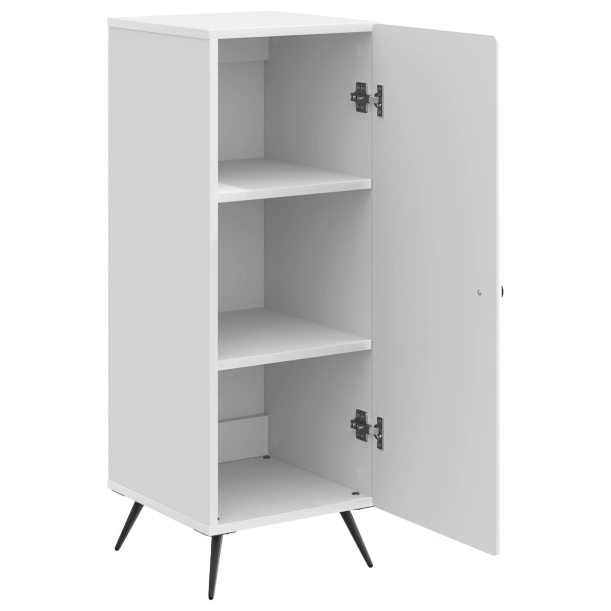 vidaXL Πλαϊνό γραφείο Γυαλιστερό Λευκό 33 x 34,5 x 90 εκ