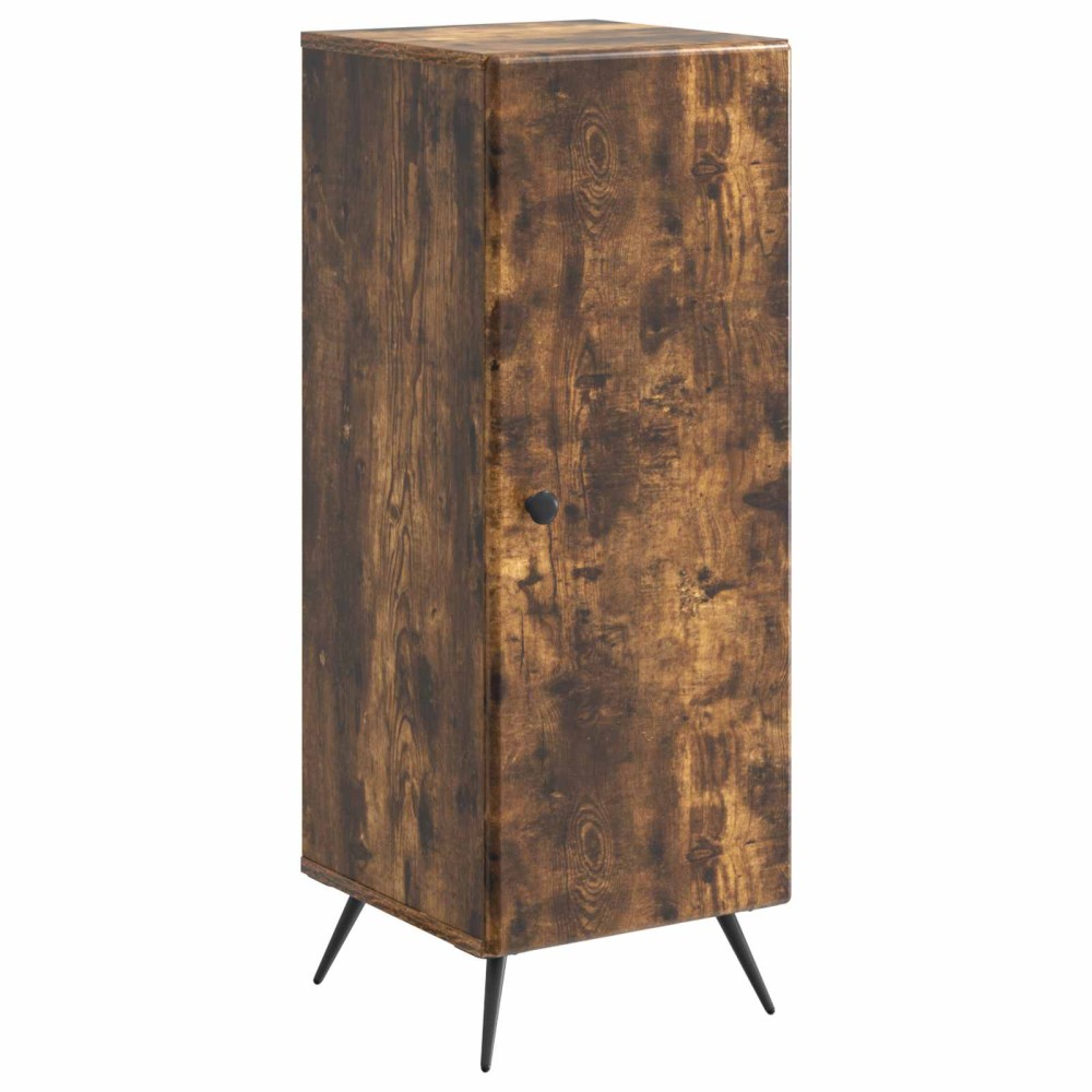 vidaXL Πλαϊνό γραφείο Καπνισμένο Ξύλο Δρυός 33 x 34,5 x 90 εκ