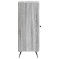 vidaXL Πλαϊνό γραφείο Γκρι Sonoma 33 x 34,5 x 90 εκ Επεξεργασμένο Ξύλο