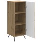 vidaXL Πλαϊνό γραφείο Artisan Δρυς 33 x 34,5 x 90 εκ