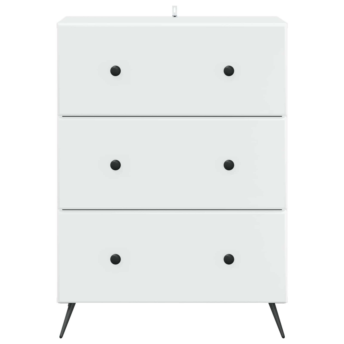 vidaXL Ντουλάπι με Συρτάρια Λευκό 66 x 34,5 x 90 εκ Επεξεργασμένο Ξύλο