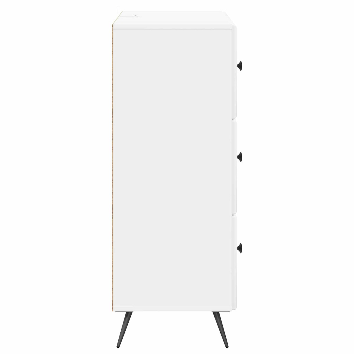 vidaXL Ντουλάπι με Συρτάρια Γυαλιστερό Λευκό 66 x 34,5 x 90 εκ