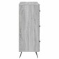 vidaXL Ντουλάπι με Συρτάρια Γκρι Sonoma 66 x 34,5 x 90 εκ