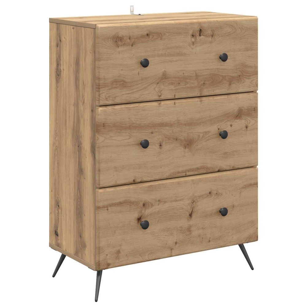 vidaXL Ντουλάπι με Συρτάρια 66 x 34,5 x 90 εκ Επεξεργασμένο Ξύλο