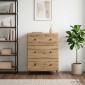 vidaXL Ντουλάπι με Συρτάρια 66 x 34,5 x 90 εκ Επεξεργασμένο Ξύλο