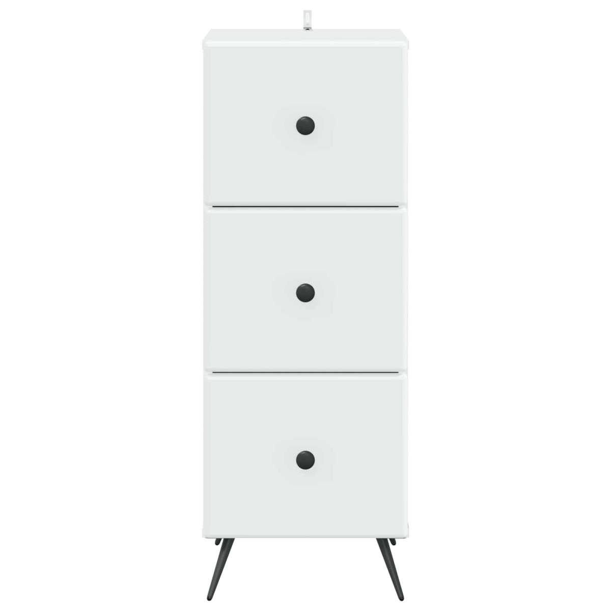vidaXL Ντουλάπι με Συρτάρια Λευκό 33 x 34,5 x 90 εκ Επεξεργασμένο Ξύλο