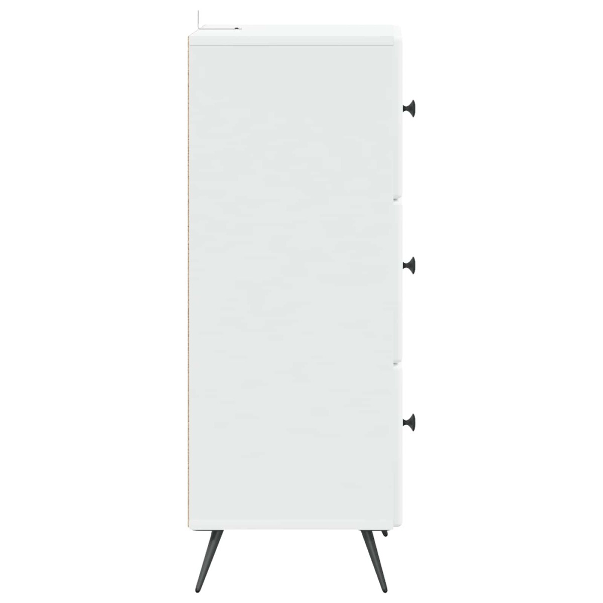 vidaXL Ντουλάπι με Συρτάρια Λευκό 33 x 34,5 x 90 εκ Επεξεργασμένο Ξύλο