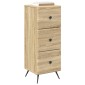 vidaXL Ντουλάπι με Συρτάρια Sonoma Δρυς 33 x 34,5 x 90 εκ