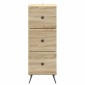 vidaXL Ντουλάπι με Συρτάρια Sonoma Δρυς 33 x 34,5 x 90 εκ