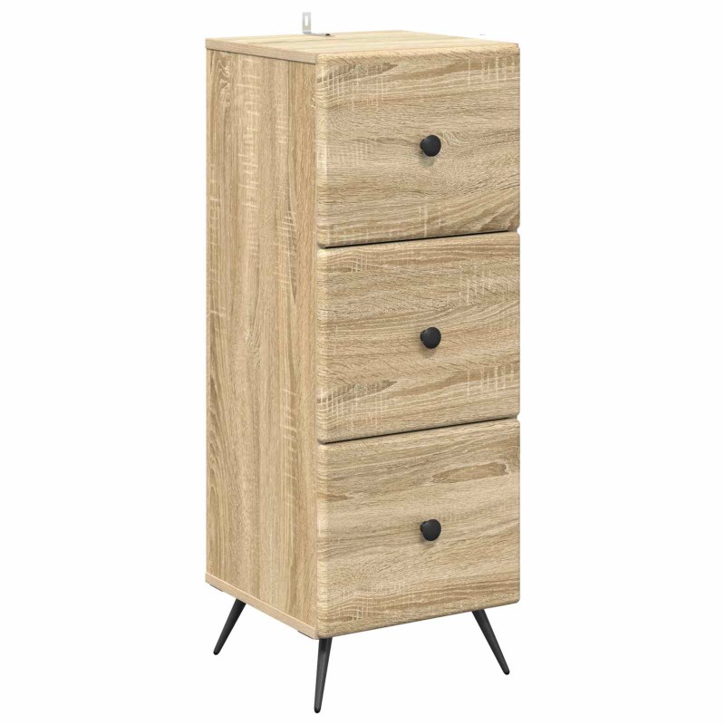 vidaXL Ντουλάπι με Συρτάρια Sonoma Δρυς 33 x 34,5 x 90 εκ