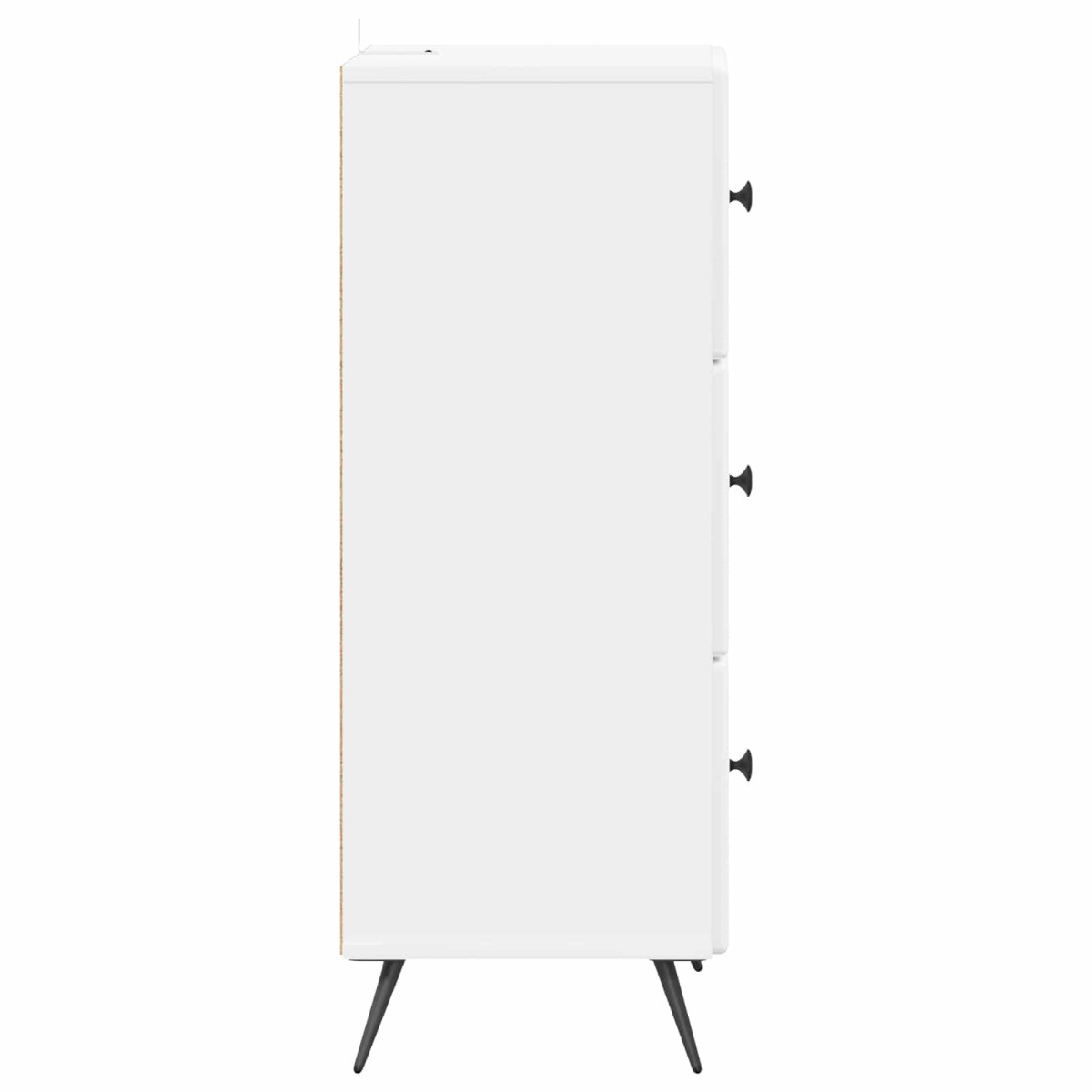 vidaXL Ντουλάπι με Συρτάρια Γυαλιστερό Λευκό 33 x 34,5 x 90 εκ
