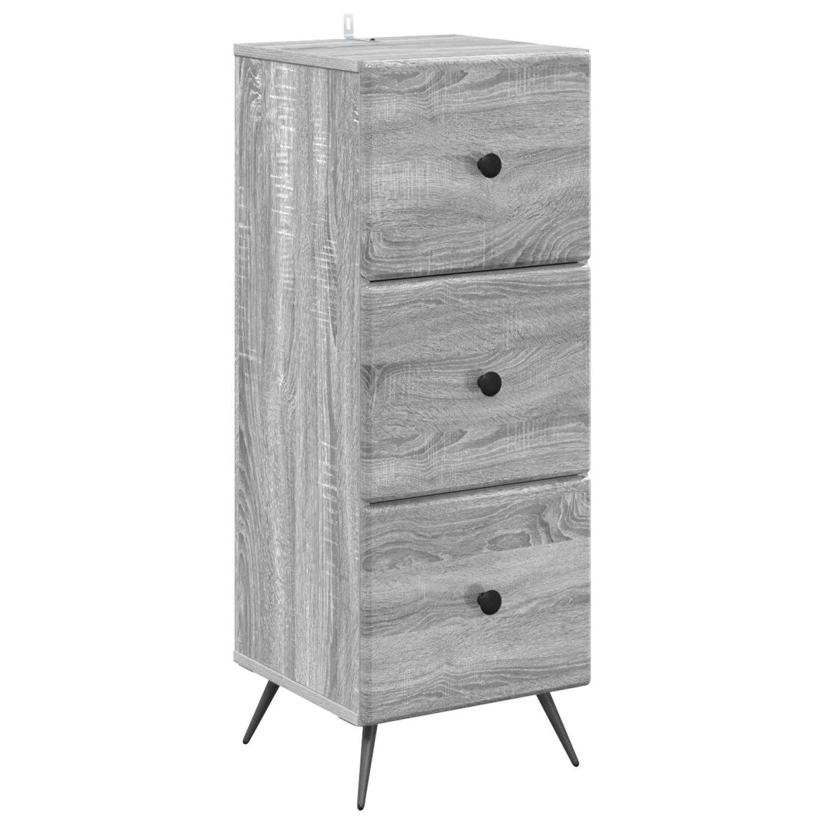 vidaXL Ντουλάπι με Συρτάρια Γκρι Sonoma 33 x 34,5 x 90 εκ