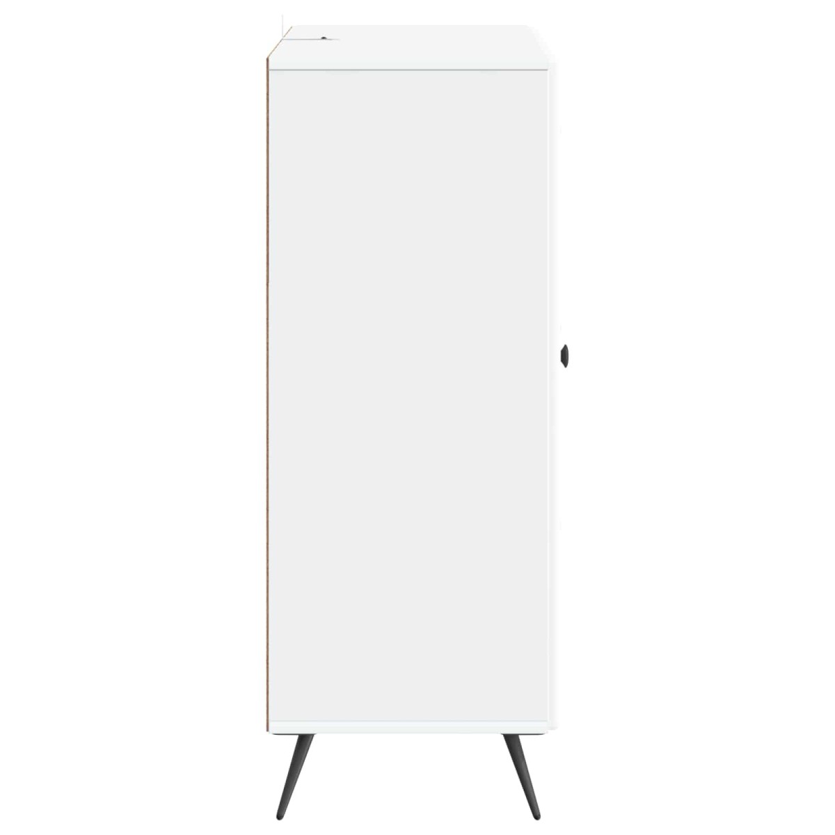 vidaXL Πλαϊνό γραφείο Λευκό 66 x 34,5 x 90 εκ Επεξεργασμένο Ξύλο